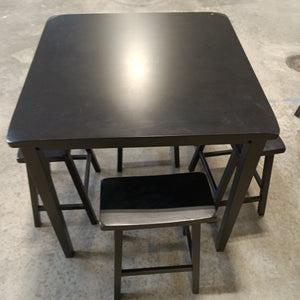 5pc Atmore Saddle Counter Height Dining Sets - Black - Buylateral - Kenner Habitat for Humanity ReStore