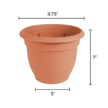 Load image into Gallery viewer, Ariana Self Watering Resin Planter 8 in. Muted Terra Cotta - Kenner Habitat for Humanity ReStore
