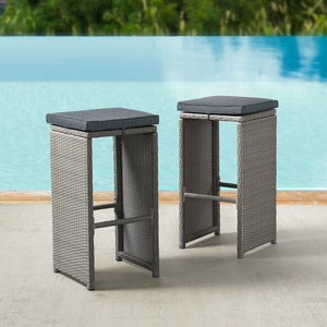 Asti 30" All-Weather Wicker Outdoor Pub Stools (Set of 6) - Kenner Habitat for Humanity ReStore