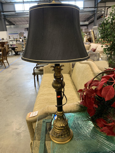 Black and Gold Table Lamp - Kenner Habitat for Humanity ReStore
