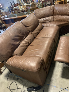 Brown Leather Sectional Sofa - Kenner Habitat for Humanity ReStore