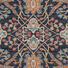 Load image into Gallery viewer, Christa Oriental Cream/Navy Area Rug Rectangle 8&#39; x 10&#39; - Kenner Habitat for Humanity ReStore

