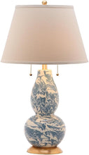 Load image into Gallery viewer, COLOR SWIRLS 28-INCH H GLASS TABLE LAMP - Kenner Habitat for Humanity ReStore
