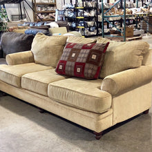 Load image into Gallery viewer, Comfy gold couch. - Kenner Habitat for Humanity ReStore
