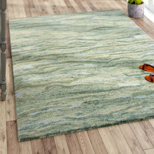 Load image into Gallery viewer, Devizes Hand Tufted Wool Green Area Rug - Kenner Habitat for Humanity ReStore
