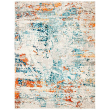 Load image into Gallery viewer, Felty Abstract Cream/Orange/Blue Rug - Kenner Habitat for Humanity ReStore
