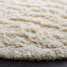 Load image into Gallery viewer, Flokati Shag Geometric Handmade Tufted Wool Ivory Area Rug - Kenner Habitat for Humanity ReStore
