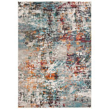 Load image into Gallery viewer, Gammage Gray Blue Orange Rug - Kenner Habitat for Humanity ReStore
