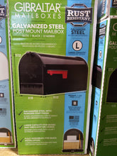 Load image into Gallery viewer, Gibraltar Mailboxes Elite Large Capacity Galvanized Steel Black, Post-Mount Mailbox - Kenner Habitat for Humanity ReStore
