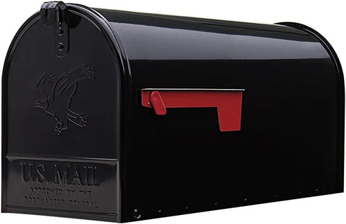 Gibraltar Mailboxes Elite Large Capacity Galvanized Steel Black, Post-Mount Mailbox - Kenner Habitat for Humanity ReStore