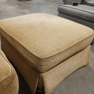 Gold Comfy Armchair and Ottoman Set - Kenner Habitat for Humanity ReStore