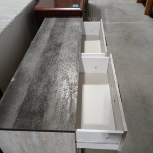Grey- wash 6 drawer Dresser - Kenner Habitat for Humanity ReStore