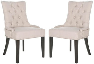Harlow 19'' H Tufted Ring Chair Set Of 2 - Silver Nail Heads - Kenner Habitat for Humanity ReStore