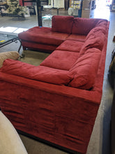 Load image into Gallery viewer, Large Red L-Sectional - Kenner Habitat for Humanity ReStore
