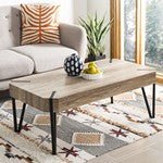 Load image into Gallery viewer, Liann Rustic Midcentury Wood Top Coffee Table - Kenner Habitat for Humanity ReStore
