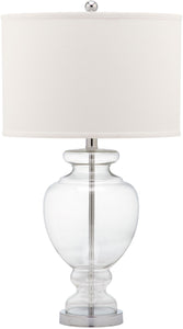 CLEAR GLASS TABLE LAMP - Set of 2