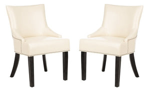 Lotus 19" H Kd Side Chair Set Of 2 - Silver Nail Heads - Kenner Habitat for Humanity ReStore