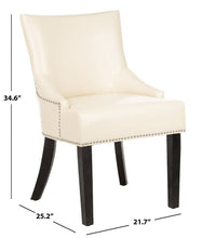 Load image into Gallery viewer, Lotus 19&quot; H Kd Side Chair Set Of 2 - Silver Nail Heads - Kenner Habitat for Humanity ReStore
