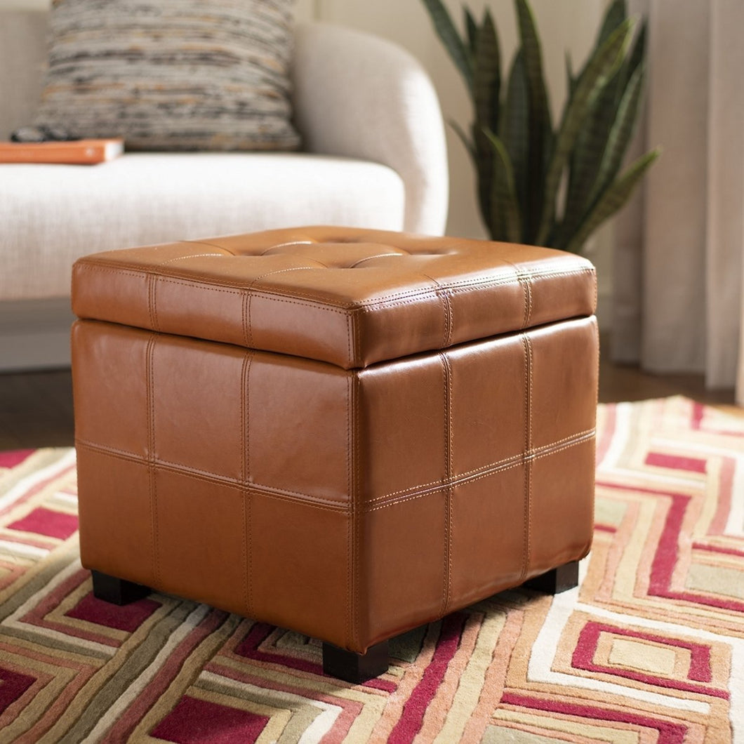 Maiden Square Tufted Ottoman - Kenner Habitat for Humanity ReStore