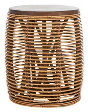 Load image into Gallery viewer, Maui Rattan Drum Stool Table - Kenner Habitat for Humanity ReStore

