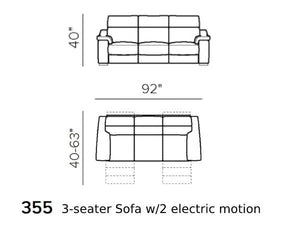 Nattuzi Leather Dual Recliner Sofa - Kenner Habitat for Humanity ReStore