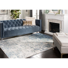 Load image into Gallery viewer, N&#39;Keal Abstract Light Gray/Blue Area Rug Square 8&#39; - Kenner Habitat for Humanity ReStore
