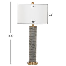 Load image into Gallery viewer, OLLIE 31.5-INCH H FAUX ALLIGATOR TABLE LAMP Set of 2 - Kenner Habitat for Humanity ReStore
