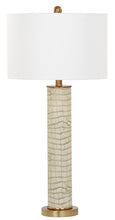 Load image into Gallery viewer, OLLIE 31.5-INCH H FAUX SNAKESKIN TABLE LAMP - Set of 2 - Kenner Habitat for Humanity ReStore
