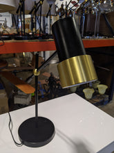 Load image into Gallery viewer, Poydras Black and Gold Lamp - Kenner Habitat for Humanity ReStore

