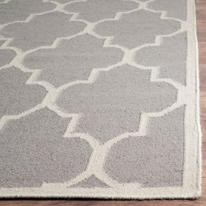 Rodgers Handwoven Flatweave Wool Ivory/Gray Area Rug - Kenner Habitat for Humanity ReStore