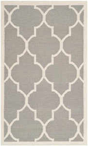 Rodgers Handwoven Flatweave Wool Ivory/Gray Area Rug - Kenner Habitat for Humanity ReStore