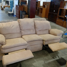 Load image into Gallery viewer, Tan Dual Recliner Sofa - Kenner Habitat for Humanity ReStore
