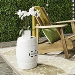 Load image into Gallery viewer, White Modern Ming Garden Stool - Kenner Habitat for Humanity ReStore
